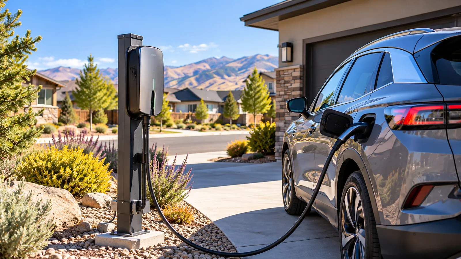 Outdoor EV Charger Install
